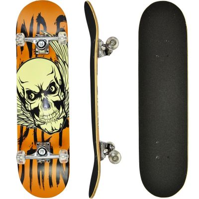 5. SKULL BEST SPORTING WOODEN SKATEBOARD
