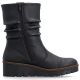 8. Women's insulated wedge ankle boots black Rieker X9155-00