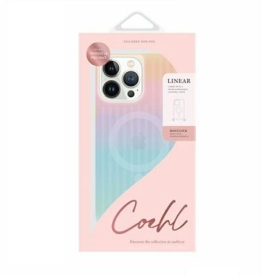5. UNIQ Coehl Linear Magnetic Charging Case for iPhone 16 Pro Max – iridescent