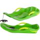 RACE S PLASTIC SLED WITH BRAKES, GREEN