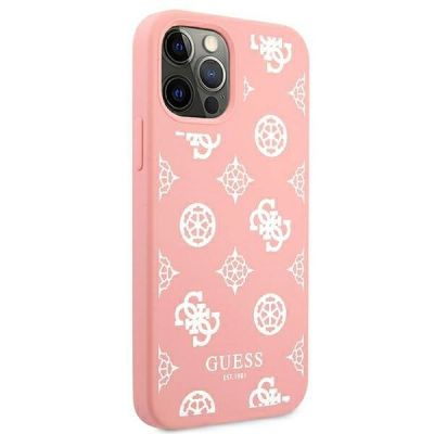 4. Guess GUHCP12LLSPEWPI iPhone 12 Pro Max 6.7" pink/pink hard case Peony Collection