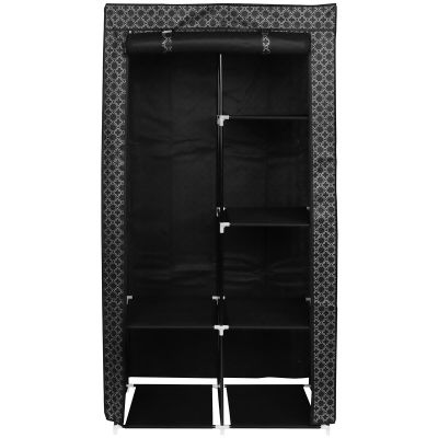 TEXTILE WARDROBE 88x46x170CM ORNAMENT 45269