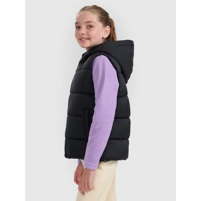 5. Children's down vest with synthetic filling 4F 4FJRAW25TVJAU331-20S