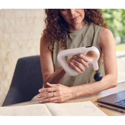 3. Therabody Theragun Sense white handheld massager