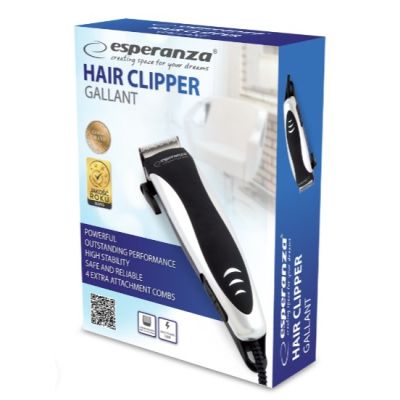 2. Esperanza EBC005 GALLANT hair clipper (white)