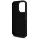7. Karl Lagerfeld HC Grained PU Cardslot Metal Elong Case for iPhone 16 Pro Max - Black