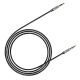 9. Baseus Yiven M30 stereo AUX 3.5 mm audio cable male mini jack 1m silver-black (CAM30-BS1)