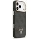 4. Guess 4G PU Triangle Logo & Stand Camera Magsafe Case for iPhone 17 Pro Max - Black