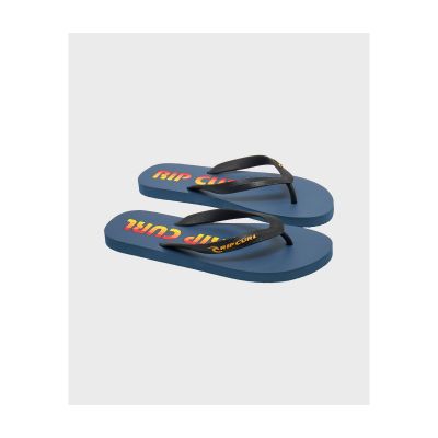 3. RIP CURL Icons Of Surf Bloom Open Toe Navy Blue Men's Flip-Flops