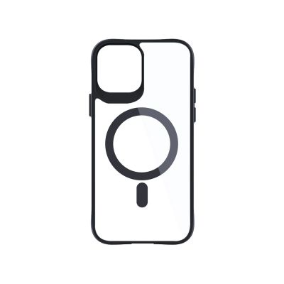 2. 3mk Satin Armor MagCase with MagSafe for iPhone 12 Pro Max - Clear with Black Frame