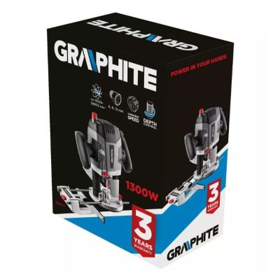 4. 1300W router, 6-12 mm chuck