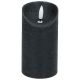 9. DECORATIVE CANDLE 70x130MM LED WAX BLACK