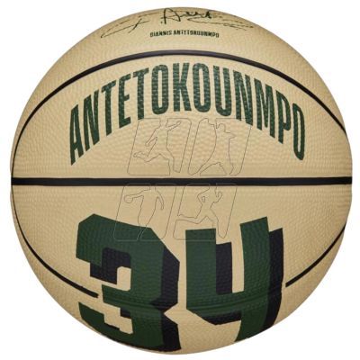 5. Basketball ball Wilson NBA Player Icon Giannis Antetokounmpo Mini Ball WZ4007501XB