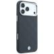 4. BMW Sign Deboss Quilted Metal Logo MagSafe Case for iPhone 18 Pro Max / 17 Pro Max - Dark Gray