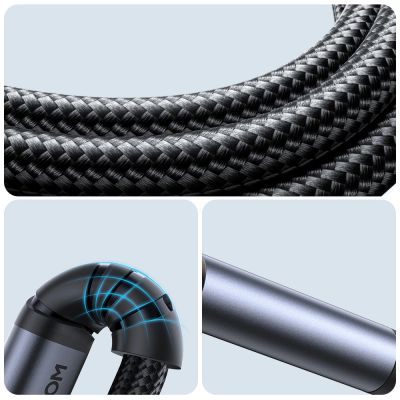 9. Joyroom Audio Transfer Series SY-A06 mini jack 3.5 mm / Lightning cable 1.2 m - black