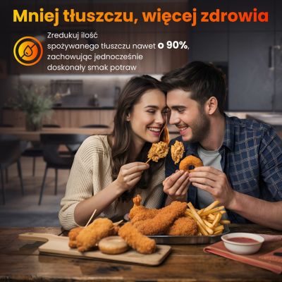 11. Extralink HOME AIR FRYER 5.2L EU SJ-520 Single 5.2L Hot Air Fryer Black