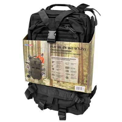9. Evacuation Backpack with Equipment, Black SEMI LINE