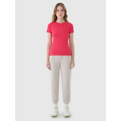 4. Women's 4F slim T-shirt with modal 4F 4FWSS25TTSHF1995-54S