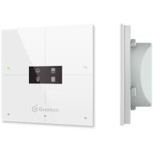 Grenton smart panel / 4 touch fields / OLED display / TF-Bus / white glass front