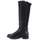 3. Women's leather boots with elastic upper, black Cambell JE19489