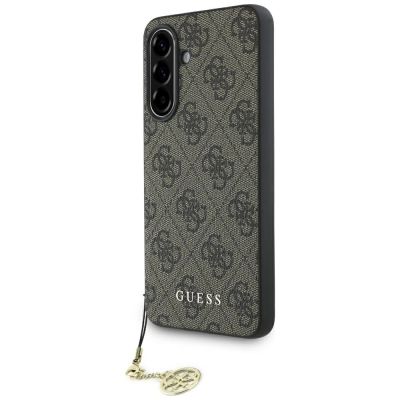 Guess 4G Charms Collection Case for Samsung Galaxy A36 Brown