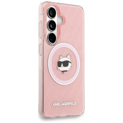 4. Karl Lagerfeld IML Repeated Choupette MagSafe Case for Samsung Galaxy S26 - Pink