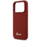 6. Guess Silicone Script Metal Logo MagSafe Case for iPhone 17 Pro - Red