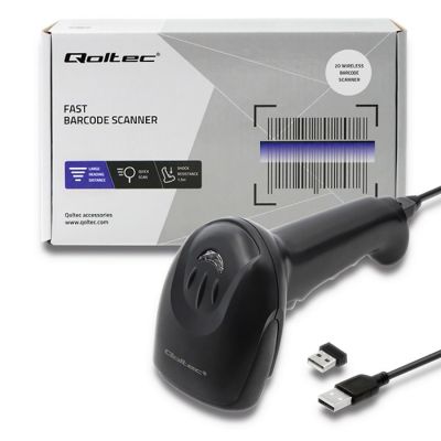 9. QOLTEC WIRELESS CODE READER 1D | 2D | BLACK