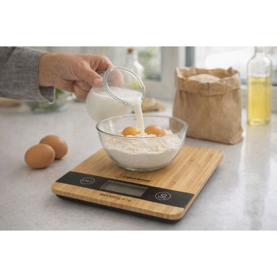 5. Esperanza Bamboo EKS005 kitchen scale (beige)