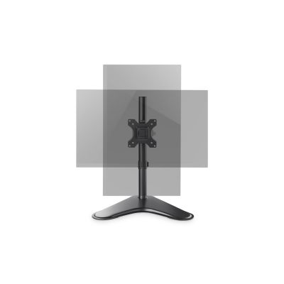 3. Single desk stand, 1xLCD, max. 32", max. 8kg, 180° PIVOT tilt and swivel