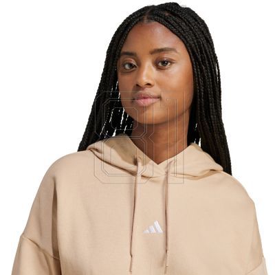 5. adidas Essentials Small Logo Feel Cozy Hoodie W JV7310