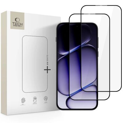 Tech-Protect Glass Fit+ 2-Pack Tempered Glass for OnePlus Nord 6 - Black
