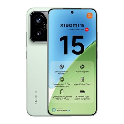 7. Xiaomi 15 16.1 cm (6.36") 12 GB 512 GB 5240 mAh Green