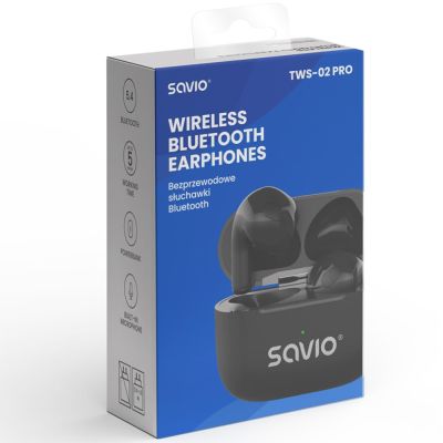8. SAVIO WIRELESS BLUETOOTH HEADPHONES TWS-02 PRO
