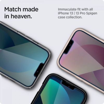 8. Spigen Glas.tR EZ Fit Privacy Tempered Glass for iPhone 13 Pro Max - 2 pcs.