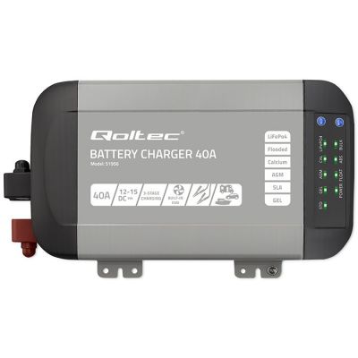 11. Intelligent professional Monolith charger for LiFePO4 AGM GEL SLA 40A 12V batteries