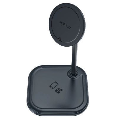 4. Acefast 15W Qi Wireless Charger for iPhone (with MagSafe) and Apple AirPods Stand Holder Magnetic Holder Gray (E6 gray)