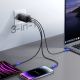 9. Joyroom JR-TG10 65W GaN 2x USB-C + USB-A wall charger with 100W USB-C - USB-C 1.2m cable - black