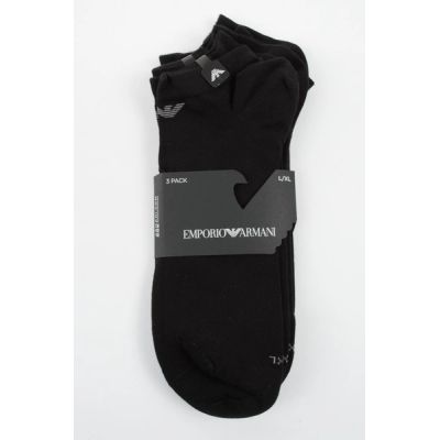 6. Emporio Armani Calza ankle socks cotton black comfortable 3-pack