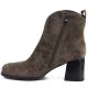3. Women's leather high-heeled ankle boots in khaki Vinceza 91178