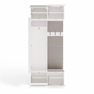 10. HAGA II 1SZ1W Hallway Wardrobe, White