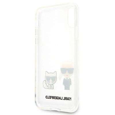 7. Karl Lagerfeld Karl & Choupette iPhone Xs Max Case - Transparent