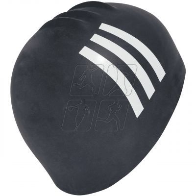 3. Adidas 3-Stripes swimming cap IA8306