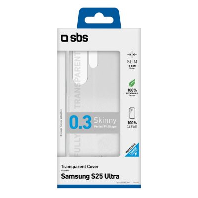 2. SBS Skinny Cover for Samsung Galaxy S25 Ultra - Transparent