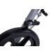 7. The four-wheeled aluminum support makes it easier