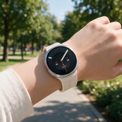 5. Tech-Protect Silicone Evo Strap for Samsung Galaxy Watch 40/44/46 mm - Beige