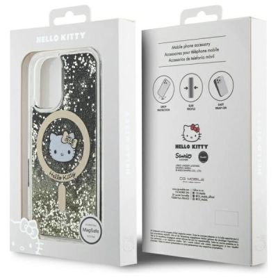 8. Hello Kitty Liquid Glitter Fever MagSafe iPhone 16 Case - Gold