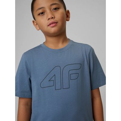 3. Boy's regular printed T-shirt 4F 4FJRSS26TTSHM3599-10S