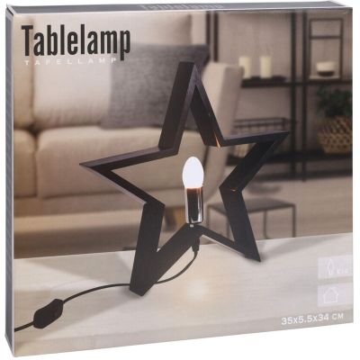 3. DECORATIVE STAR WITH LED ILLUMINATION 35CM BLACK