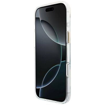 6. Guess IML Script Metal MagSafe Case for iPhone Air - Clear